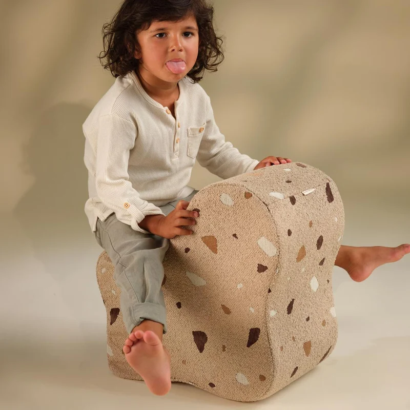 Pouf Wolke im Terrazzo Design
