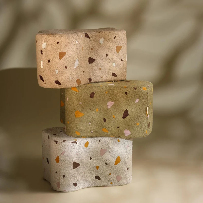 Pouf Wolke im Terrazzo Design