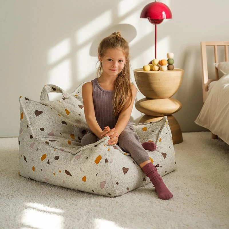 Sitzsack Sessel im Terrazzo Design