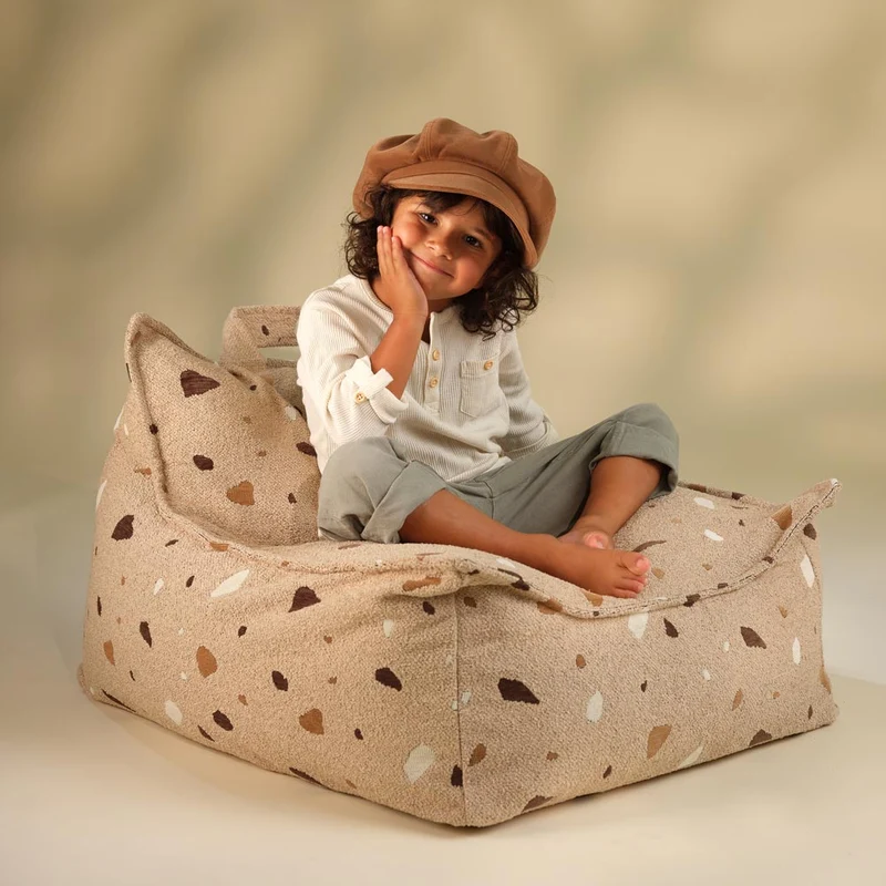 Sitzsack Sessel im Terrazzo Design