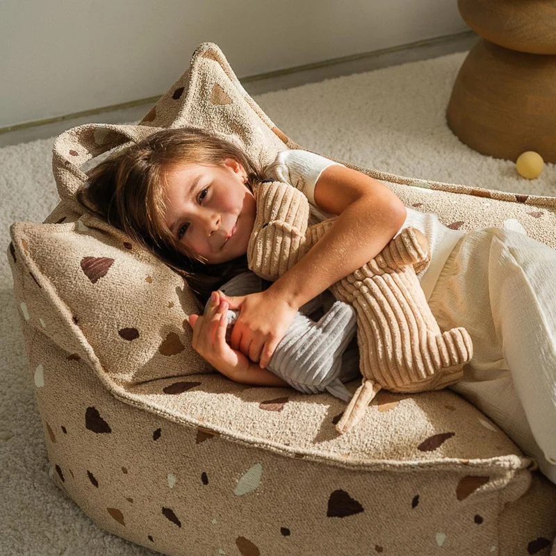 Sitzsack Sessel im Terrazzo Design