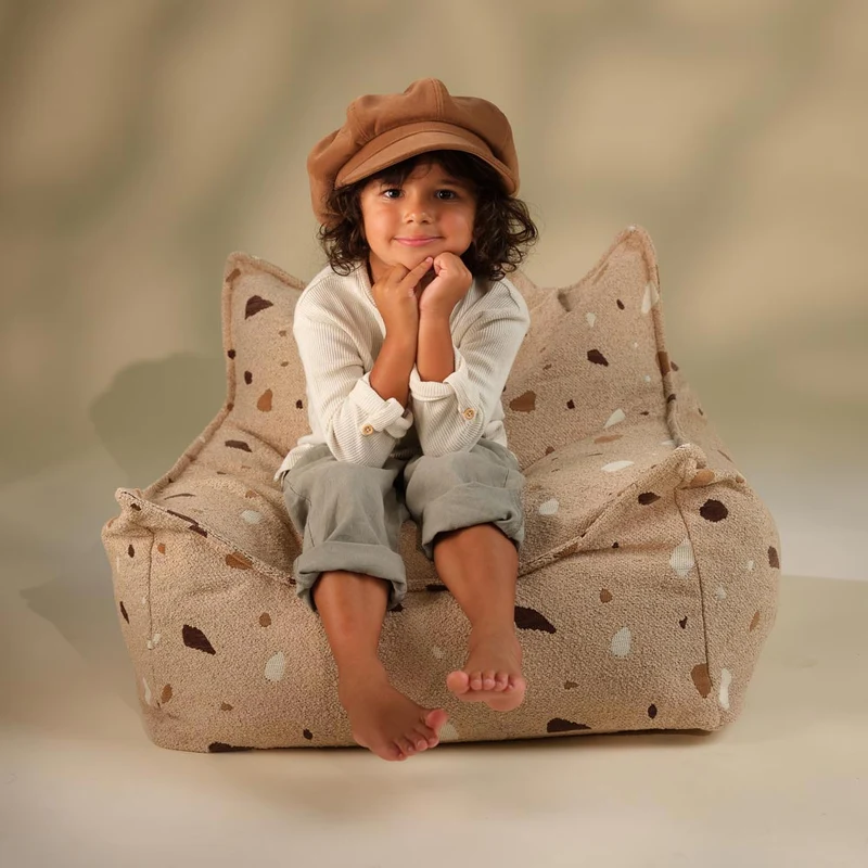 Sitzsack Sessel im Terrazzo Design