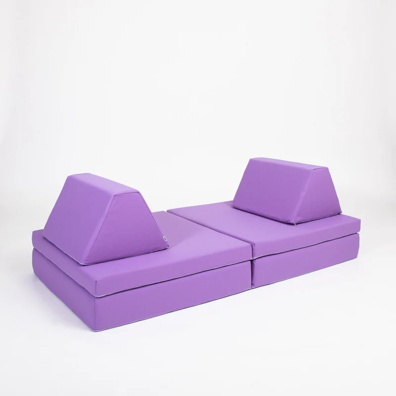 Spielmatratzen-Sofa Set 4-teilig Lila, handgefertigt