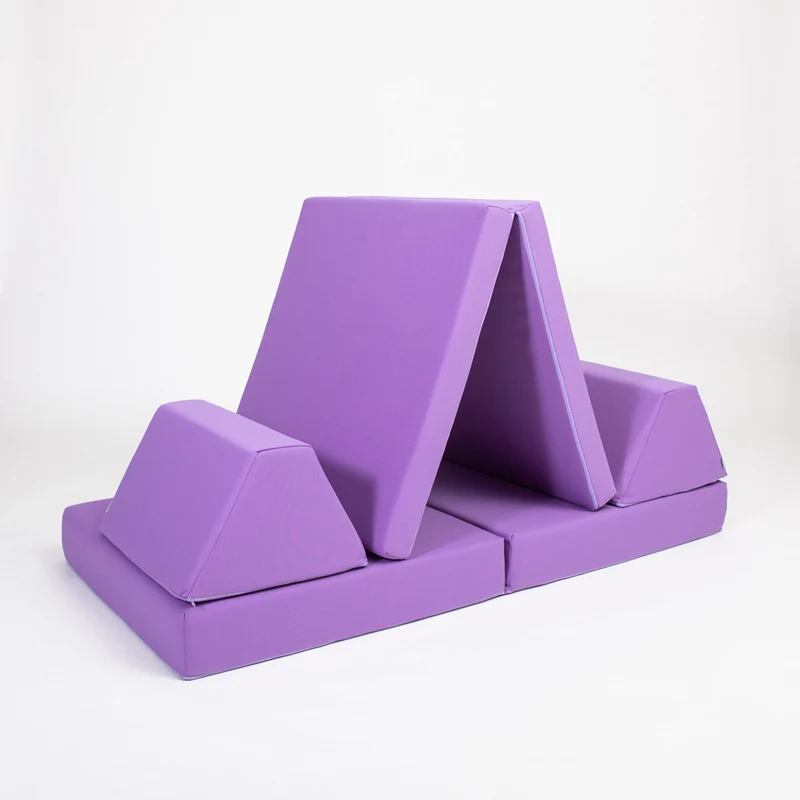 Spielmatratzen-Sofa Set 4-teilig Lila, handgefertigt