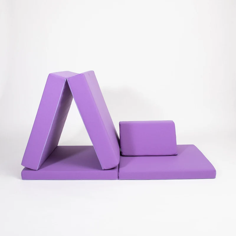 Spielmatratzen-Sofa Set 4-teilig Lila, handgefertigt
