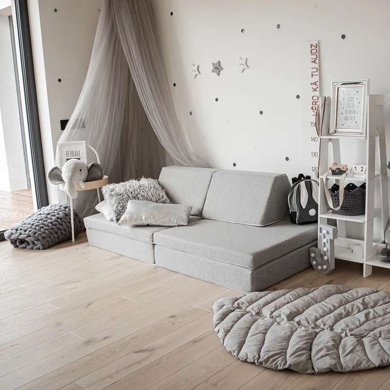 Spielmatratzen-Sofa Set 4-teilig Beige, handgefertigt