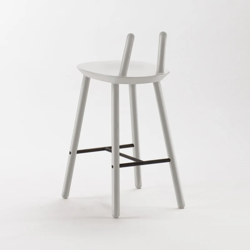 Chaise de bar grise 65 mc Naïve - Emko