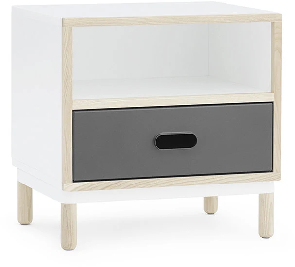 Table de chevet blanche et grise Bedside Grey - Normann Copenhagen