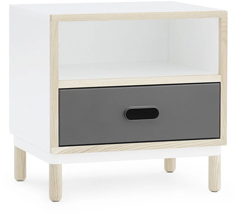 Table de chevet blanche et grise Bedside Grey - Normann Copenhagen