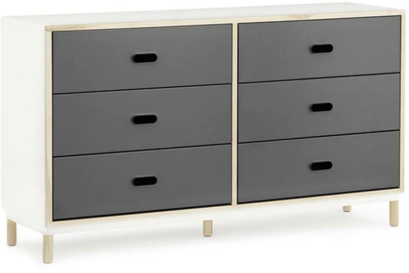 Commode à 6 tiroirs gris Sideboard Grey - Normann Copenhagen