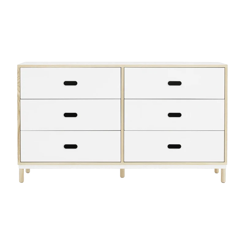 Commode à 6 tiroirs blanc Sideboard blanc - Normann Copenhagen