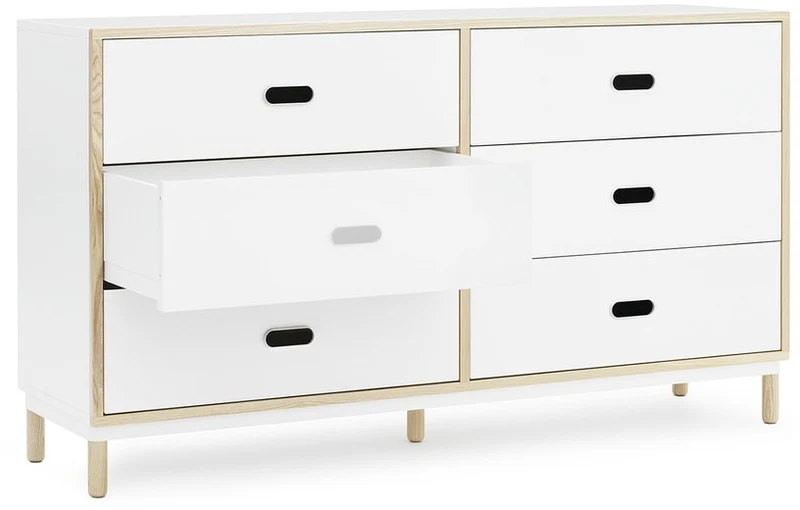 Commode à 6 tiroirs blanc Sideboard blanc - Normann Copenhagen