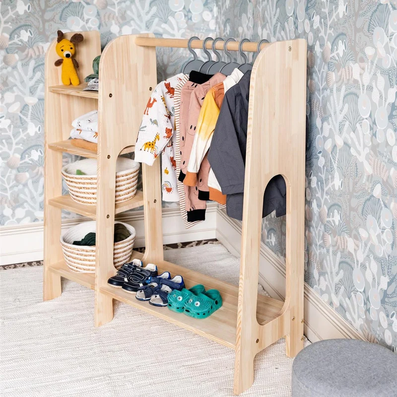 Montessori Kinderkleiderschrank & Garderobe Luna