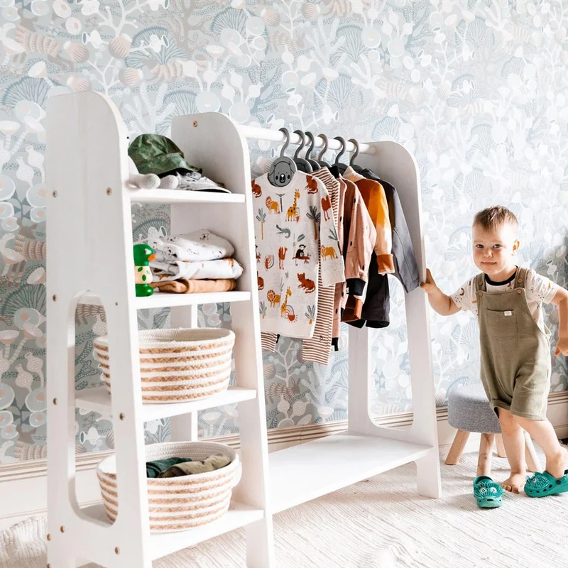 Montessori Kinderkleiderschrank & Garderobe Luna