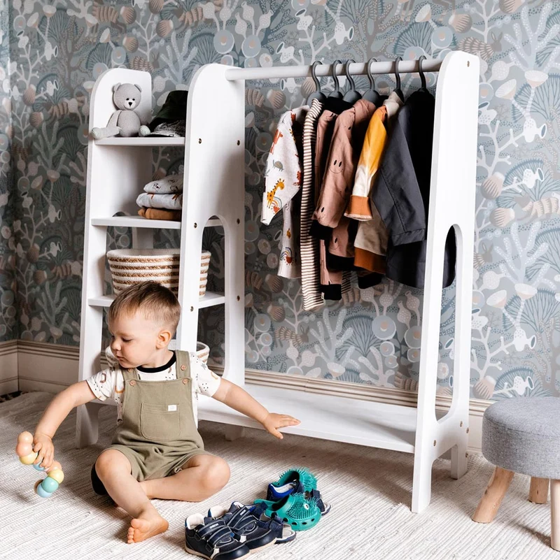 Montessori Kinderkleiderschrank & Garderobe Luna