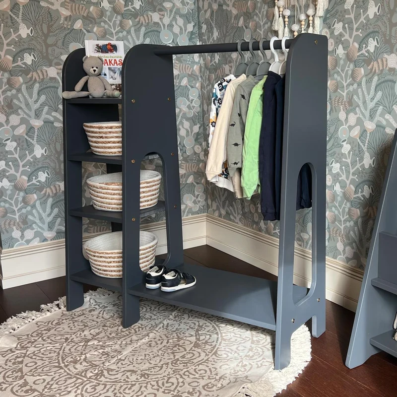 Montessori Kinderkleiderschrank & Garderobe Luna