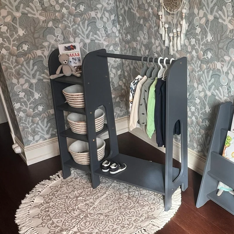 Montessori Kinderkleiderschrank & Garderobe Luna