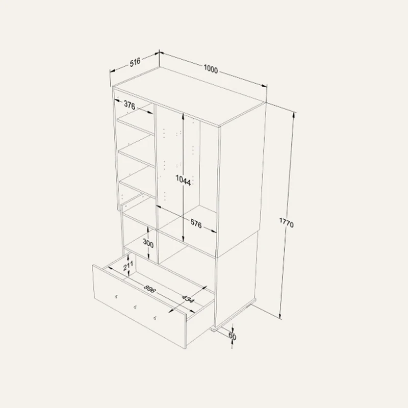 Kleiderschrank Bloom M