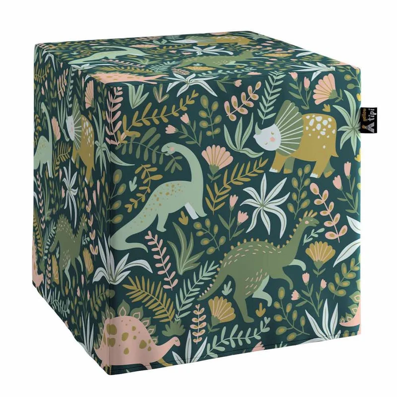Sitzwürfel Nano aus Baumwolle mit Muster 40 x 40 x 40 cm