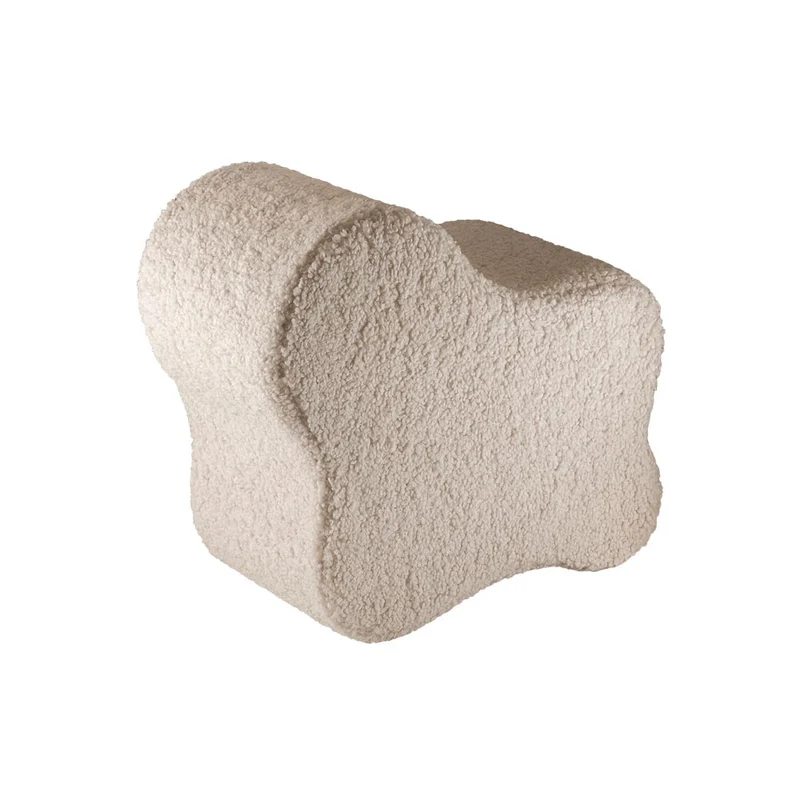 Pouf Wolke aus Teddy-Stoff