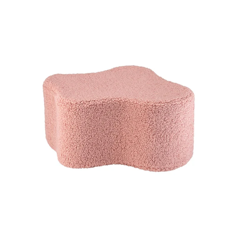 Pouf Wolke aus Teddy-Stoff