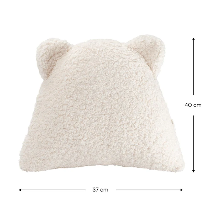 Bär Kissen aus Teddy-Stoff