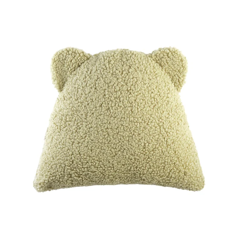Bär Kissen aus Teddy-Stoff