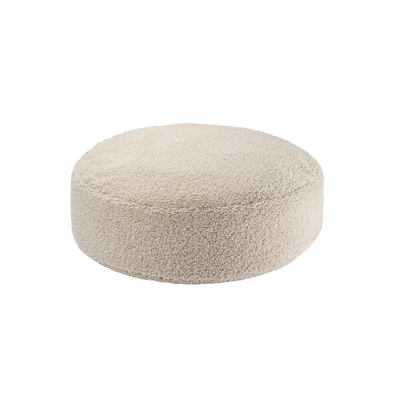 Bodenkissen Pouf aus Teddy-Stoff