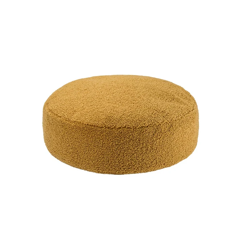 Bodenkissen Pouf aus Teddy-Stoff