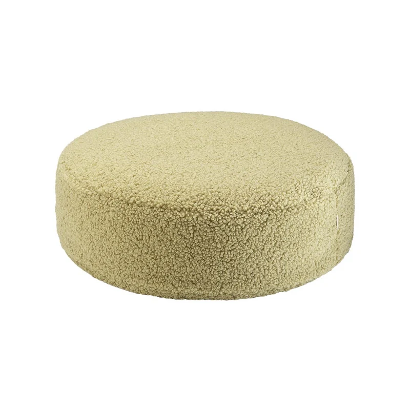Bodenkissen Pouf aus Teddy-Stoff