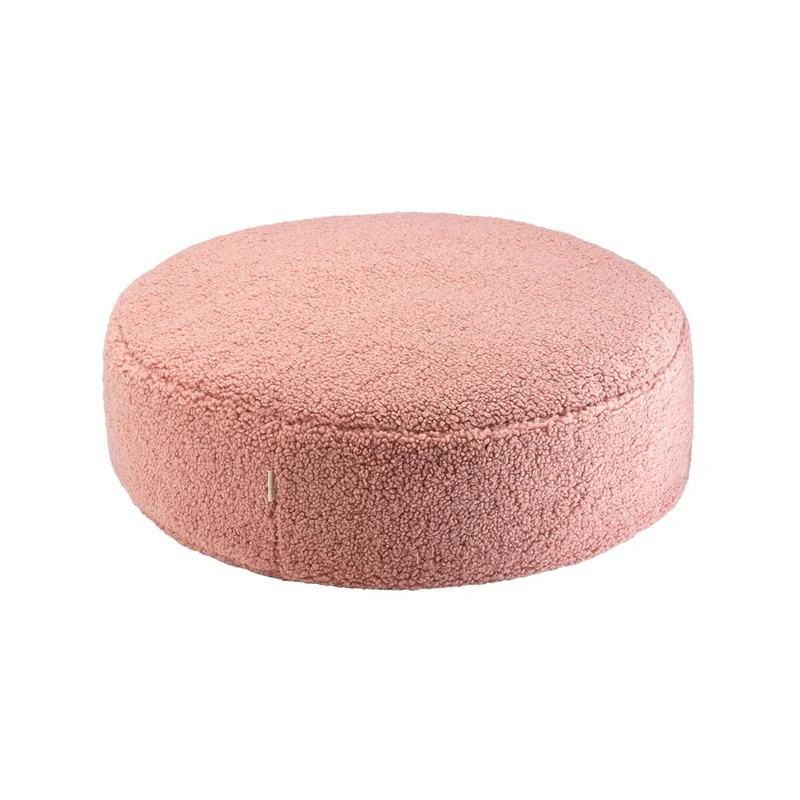Bodenkissen Pouf aus Teddy-Stoff