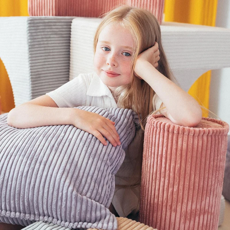 Kissen Bolster aus Kordsamt