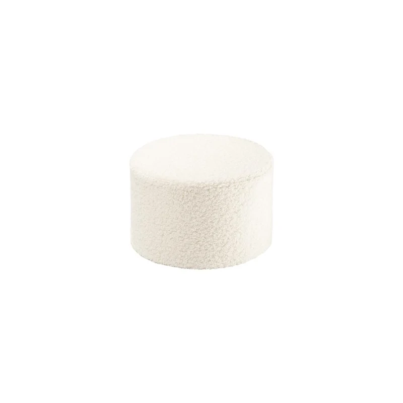 Pouf aus Teddy-Stoff