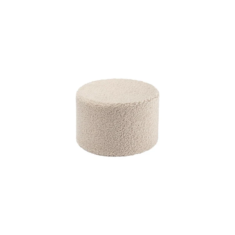 Pouf aus Teddy-Stoff