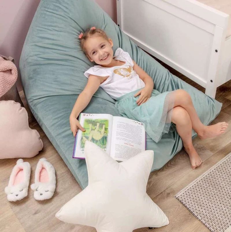 Sitzsack Relaxy aus Samt 140 x 100 cm