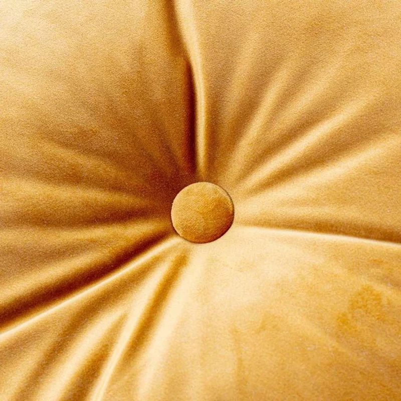 Rundes Kissen Knopfi aus Samt