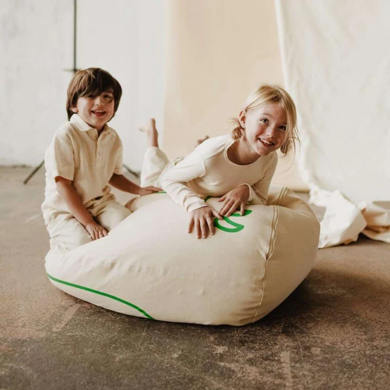 Sitzsack Croco aus Baumwolle