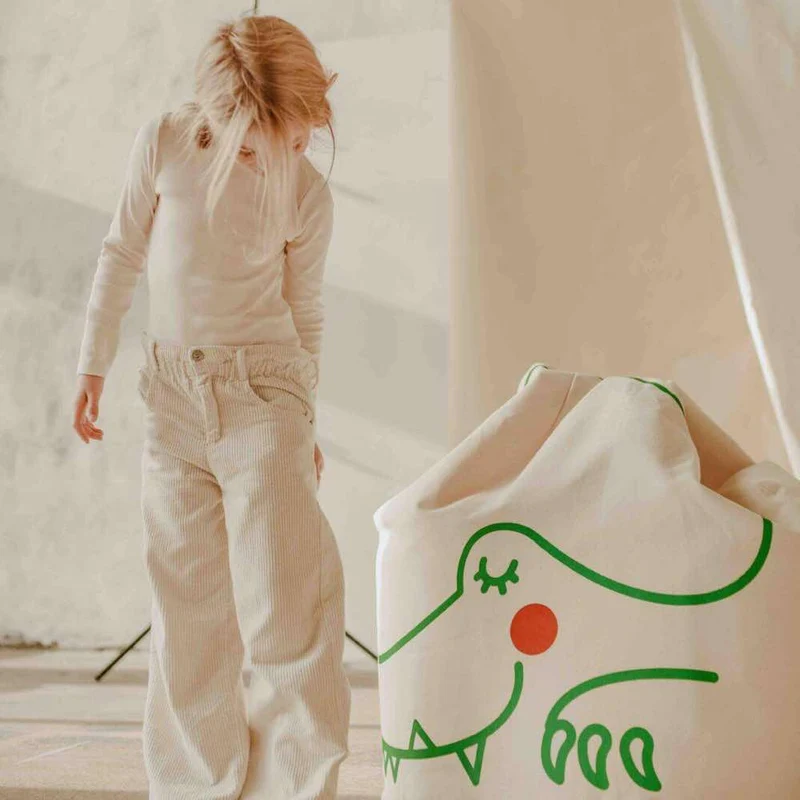 Sitzsack Croco aus Baumwolle