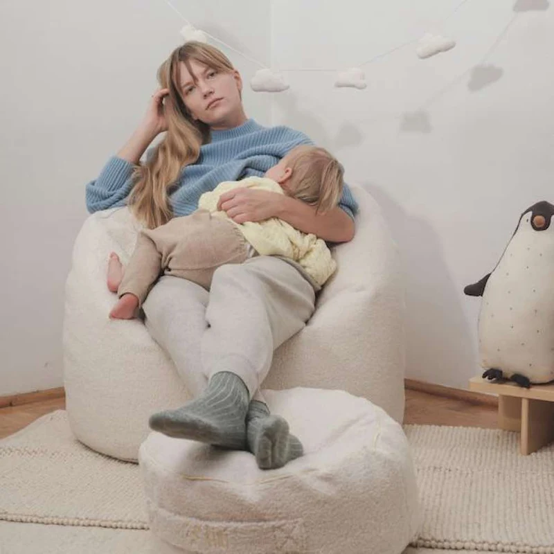 Sitzsack Plushy aus Plüschstoff