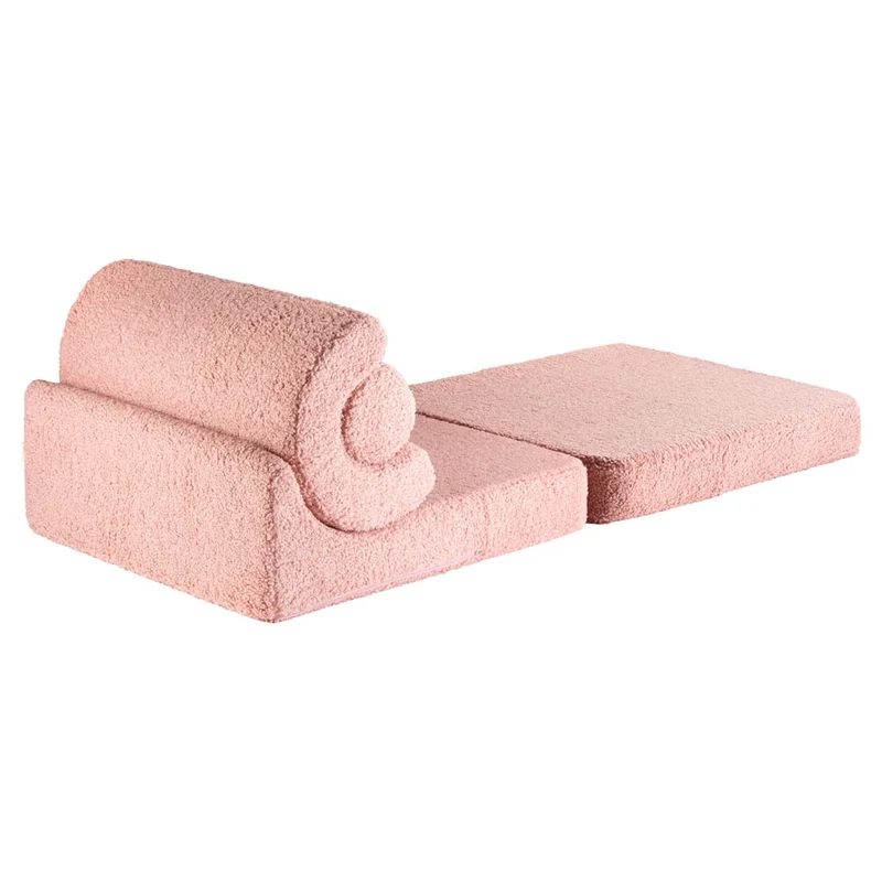 Klappsessel Flipster aus Teddy-Stoff