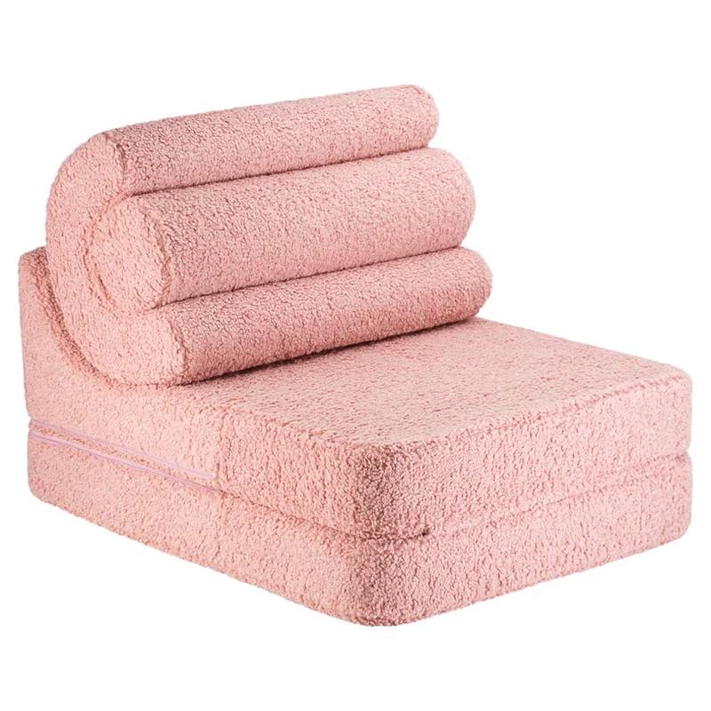 Klappsessel Flipster aus Teddy-Stoff