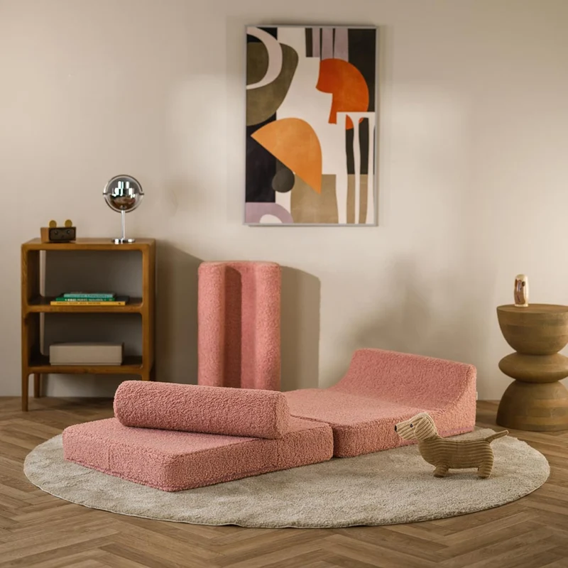 Klappsessel Flipster aus Teddy-Stoff