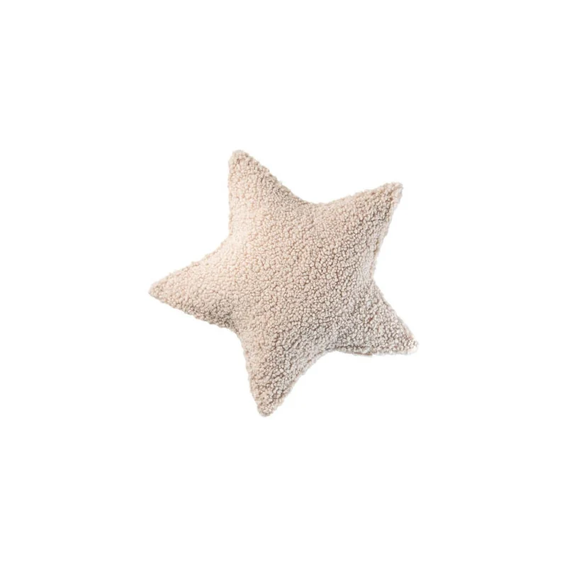 Stern Kissen aus Teddy-Stoff