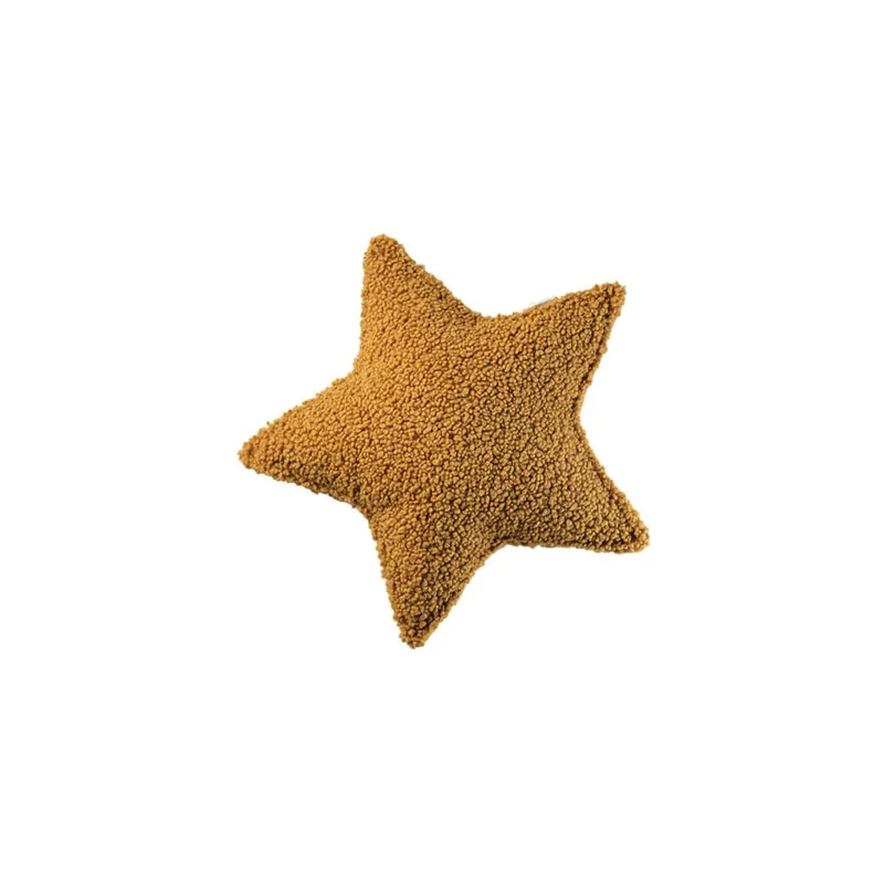 Stern Kissen aus Teddy-Stoff