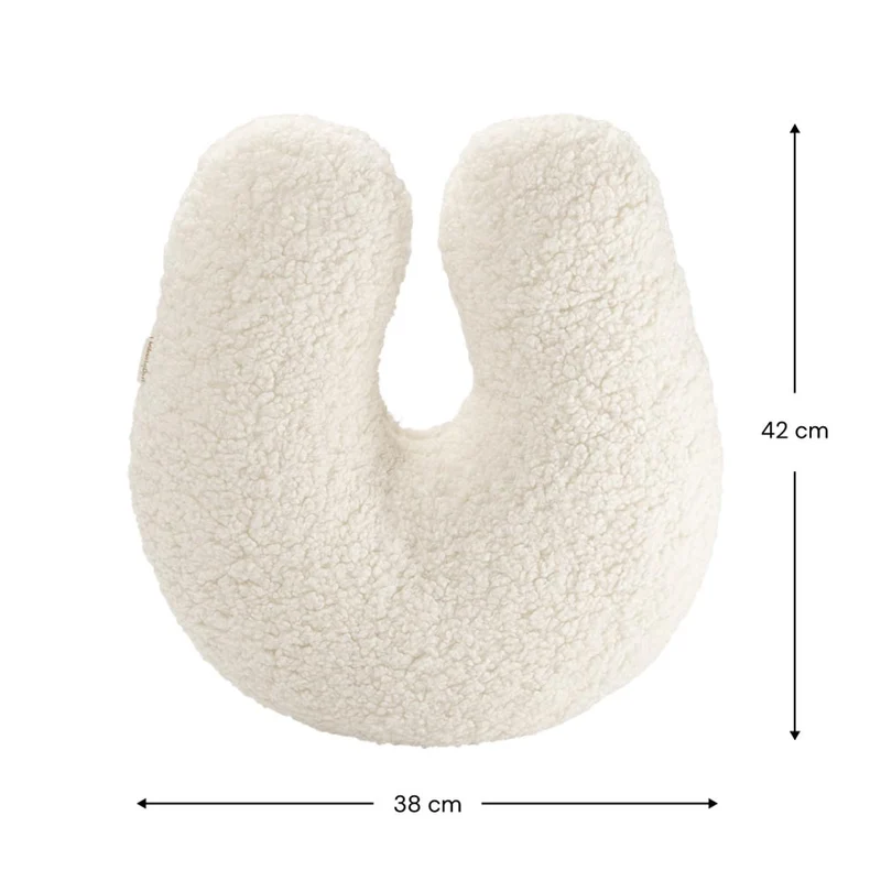 U Kissen aus Teddy-Stoff