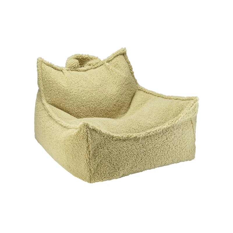 Sitzsack Sessel aus Teddy-Stoff