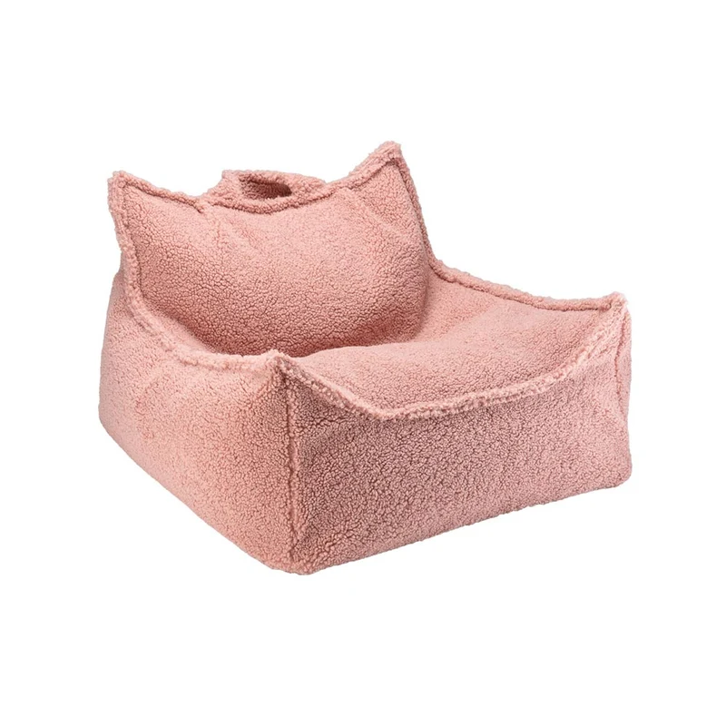 Sitzsack Sessel aus Teddy-Stoff