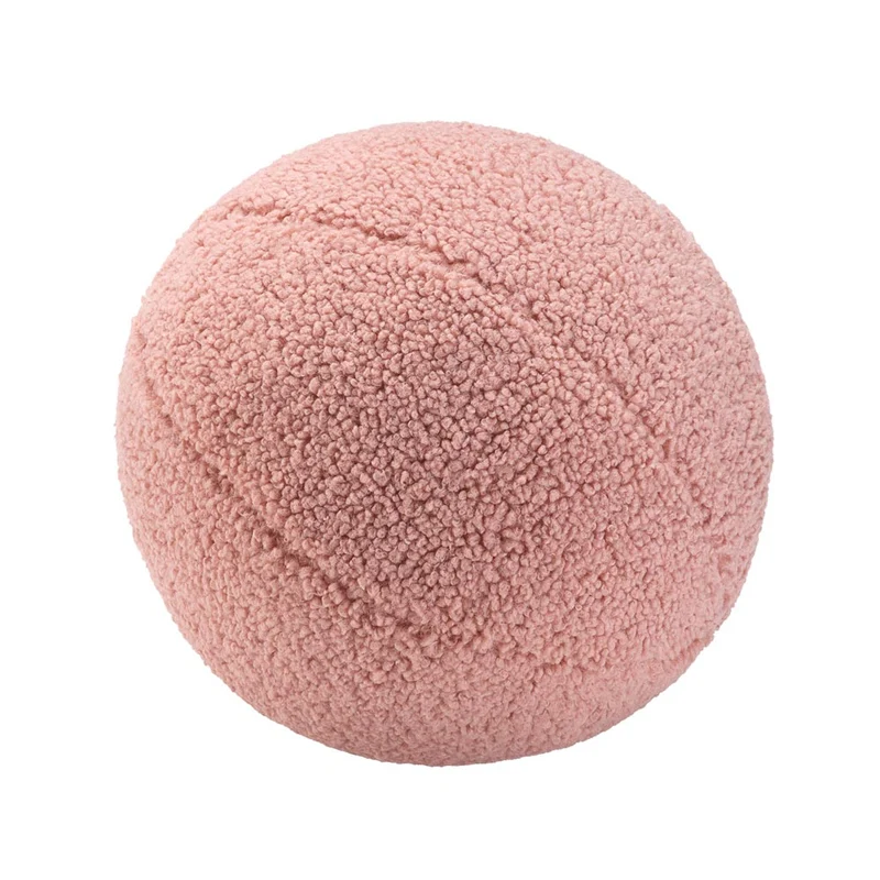 Ball Kissen aus Teddy-Stoff