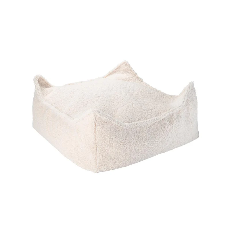 Bodenkissen aus Teddy-Stoff