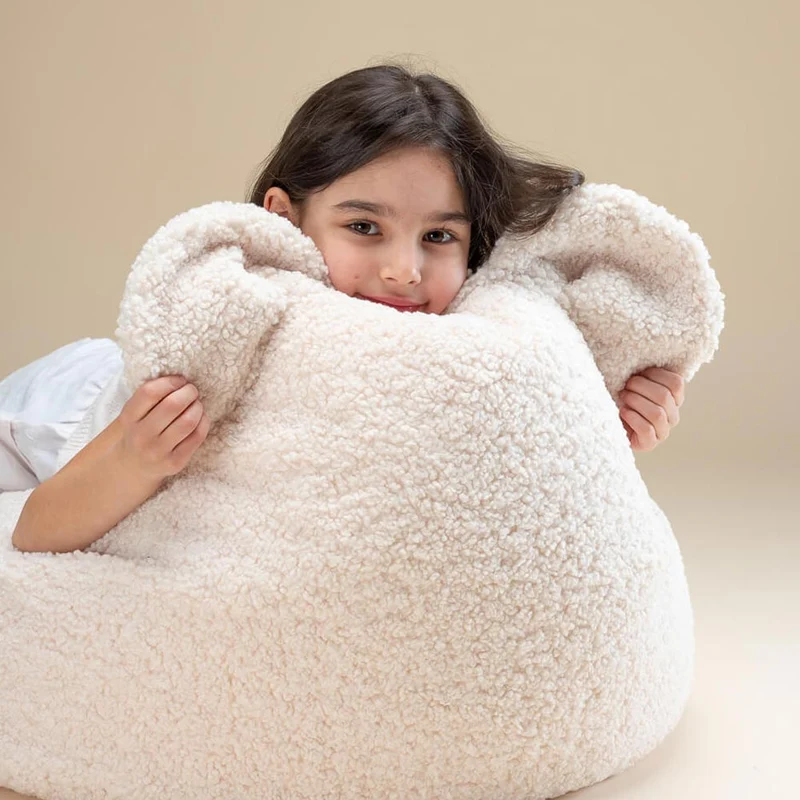 Beanbag Bär aus Teddy-Stoff